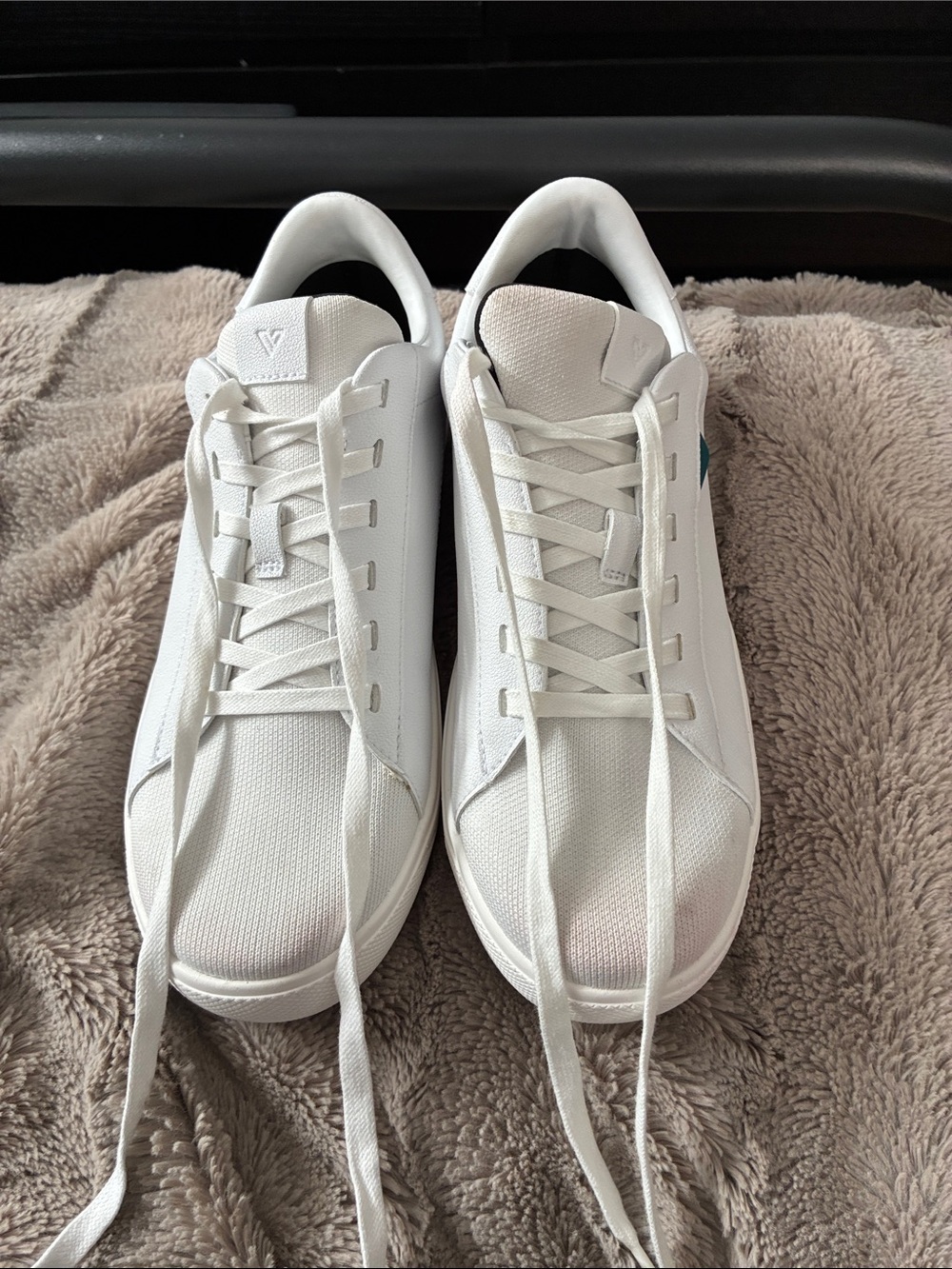 Vessi Soho White Athletic Lace-Up Sneakers